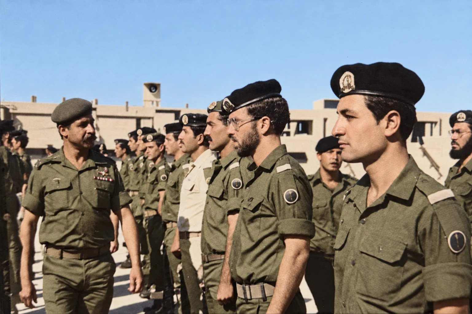 Sheli Teitelbaum at his IDF officer-training graduation, Bahad 1 (OTS), 1979