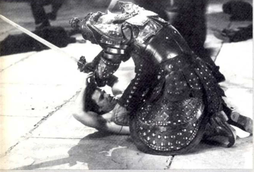 A production photograph from Big Trouble in Little China — from the original Cinefantastique pages