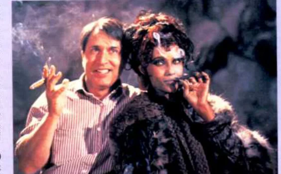 Nicholas Meyer on a film set — from the original Cinefantastique pages