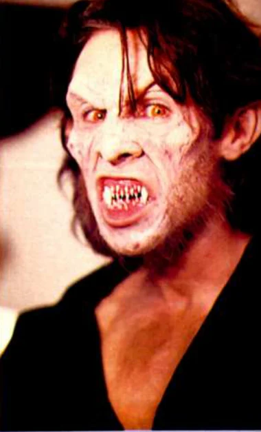Vampire makeup in To Die For — from the original Cinefantastique pages
