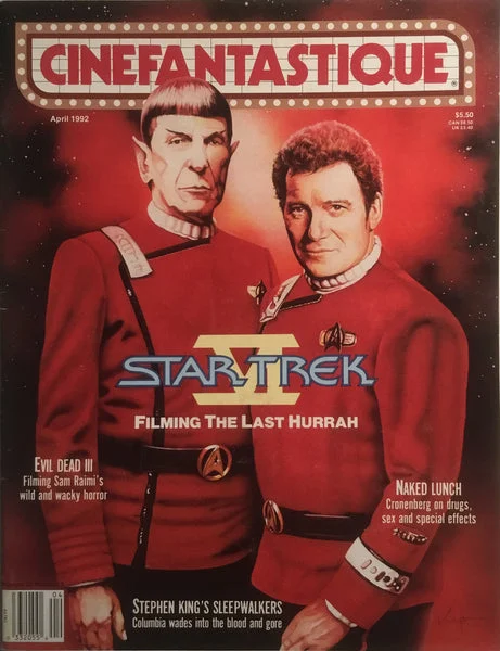 Cinefantastique, April 1992: Spock and Kirk, filming Star Trek VI