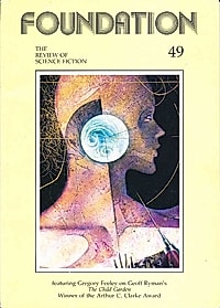 Cover of Foundation: The Review of Science Fiction, number 49, Summer 1990